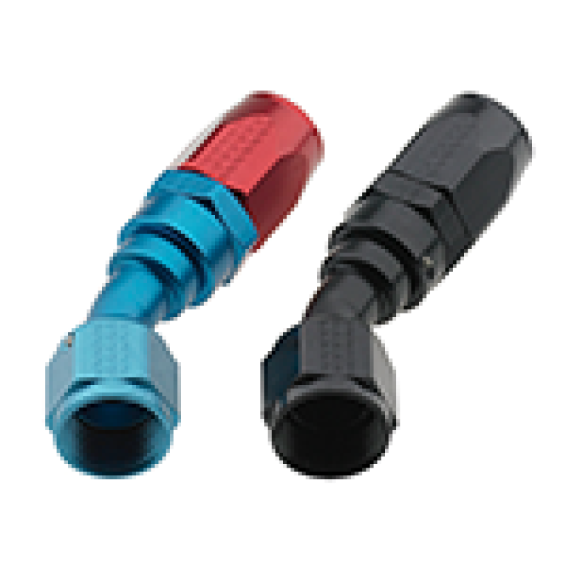 Fragola -10AN Fem x -8AN Hose 30 Degree Reducing Hose End - Blue/Red Fittings Fragola