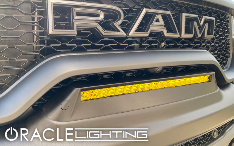 ORACLE Lighting 19-22 RAM Rebel/TRX Front Bumper Flush LED Light Bar System - Yellow Light Strip LED ORACLE Lighting