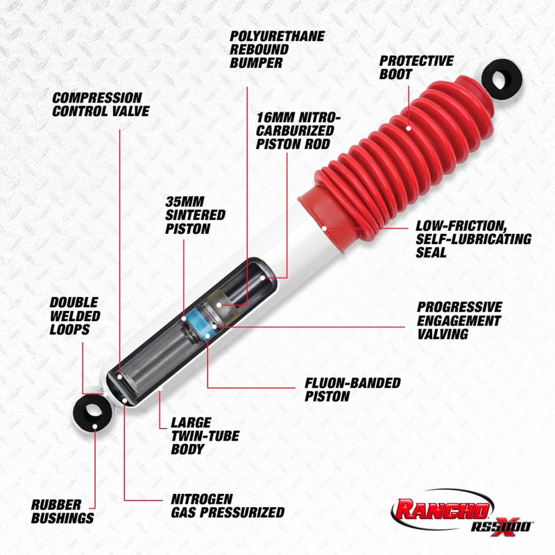Rancho Universal / Non-Application Rancho RS5000X Shock Absorber Shocks and Struts Rancho
