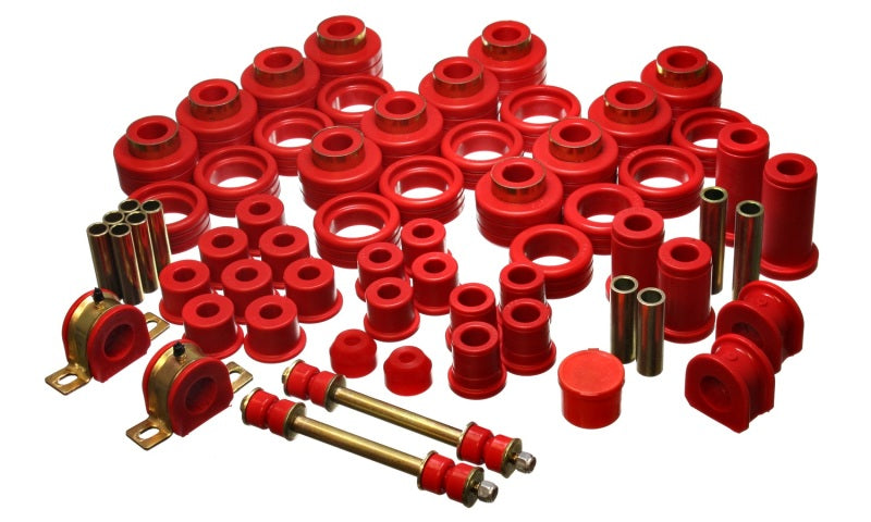 Energy Suspension 92-97 Chevy Suburban 4WD Red Hyper-flex Master Bushing Set Bushing Kits Energy Suspension