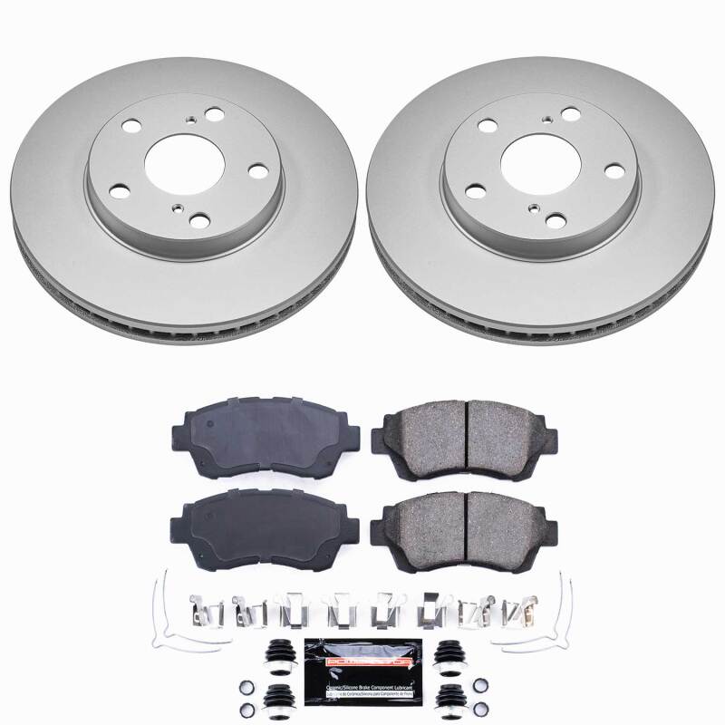 Power Stop 92-96 Lexus ES300 Front Z23 Coated Brake Kit Brake Kits - Performance D&S PowerStop