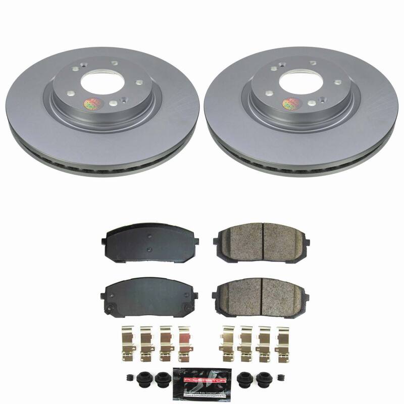 Power Stop 21-25 Hyundai Elantra Front Z23 Coated Brake Kit Brake Kits - Performance D&S PowerStop