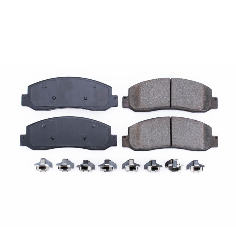 Power Stop 05-08 Ford F-250 Super Duty Front Z17 Evolution Ceramic Brake Pads w/Hardware Brake Pads - OE PowerStop