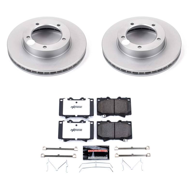Power Stop 98-07 Lexus LX470 Front Z36 Coated Truck & Tow Brake Kit Brake Kits - Performance Blank PowerStop