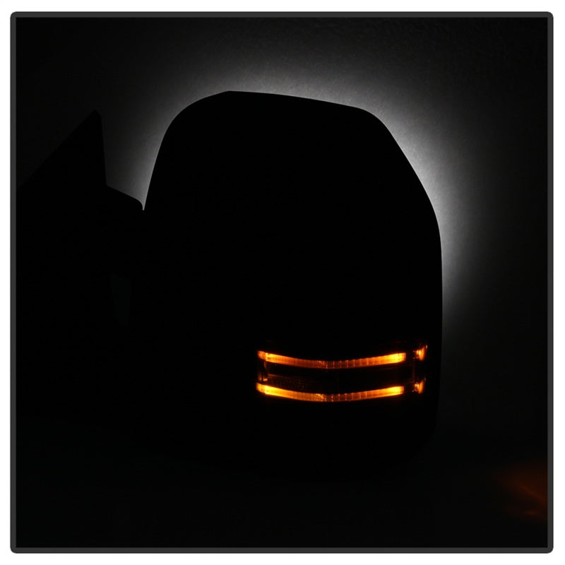 xTune 99-07 Ford Super Duty Heated LED Signal Power Mirrors - Smk (Pair) (MIR-FDSD99S-G4-PW-SM-SET) Side Mirrors SPYDER