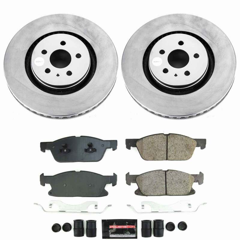 Power Stop 17-19 Ford Fusion Front Z23 Coated Brake Kit Brake Kits - Performance D&S PowerStop