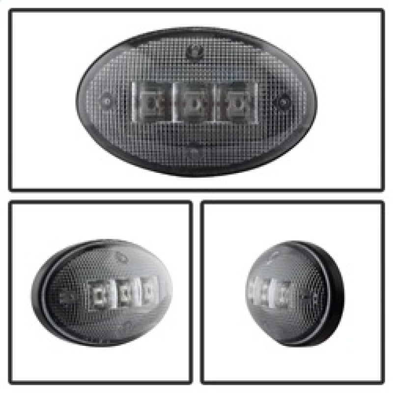 xTune Ford Superduty F250-F550 99-10 Dually Fender LED Side Fender Lights Clear ACC-LED-FDSD99-SL-C Sidemarkers & Indicators SPYDER