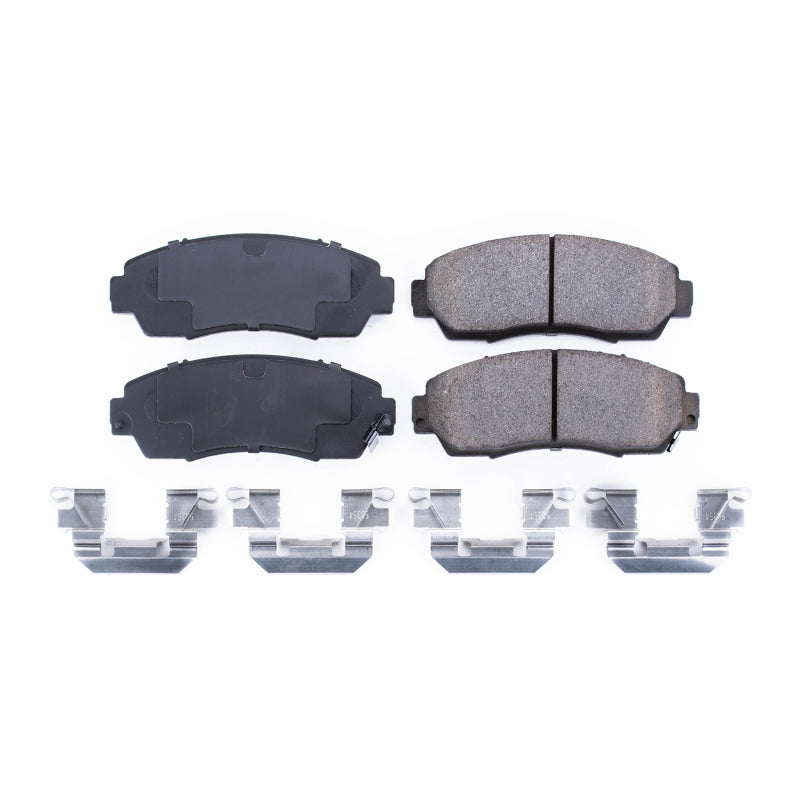 Power Stop 07-12 Acura RDX Front Z17 Evolution Ceramic Brake Pads w/Hardware Brake Pads - OE PowerStop