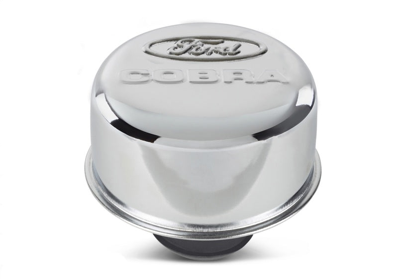 Ford Racing Chrome Breather Cap w/ Ford Cobra Logo Engine Breather Filters Ford Racing