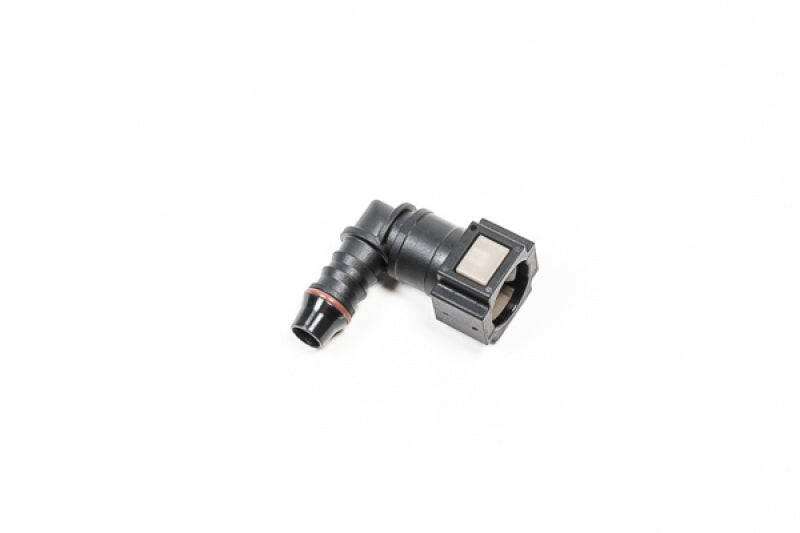 Radium 5/16in SAE Female to 90deg 3/8in Barb Fittings Radium Engineering