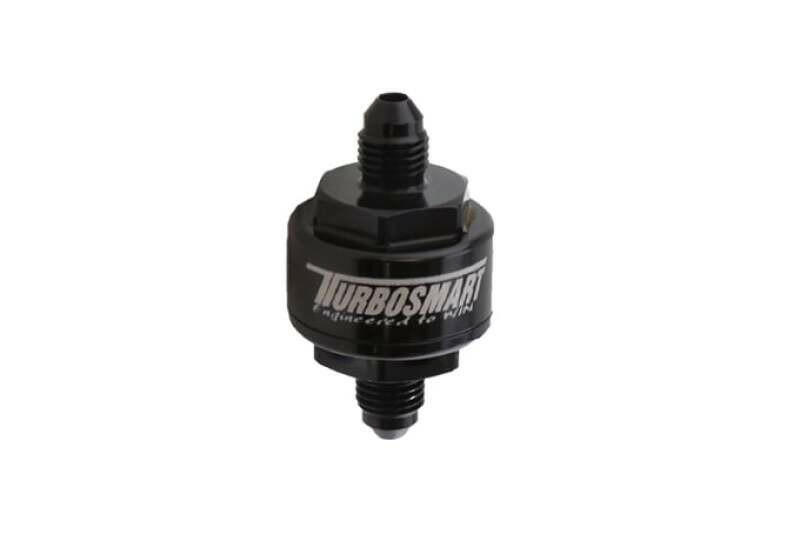 Turbosmart Billet Turbo Oil Feed Filter w/ 44 Micron Pleated Disc AN-3 Male Inlet - Black Oil Filter Other Turbosmart