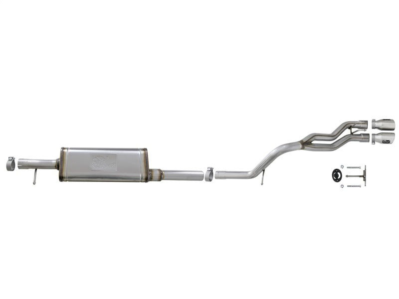 aFe Rebel Series 2.5in SS Cat-Back Exhaust w/ Polished Tip 07-18 Jeep Wrangler (JK) V6 3.6/3.8L 4dr Catback aFe