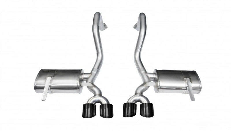 Corsa 1997-2004 Chevrolet Corvette C5 Z06 5.7L V8 Black Xtreme Axle-Back Exhaust Axle Back CORSA Performance