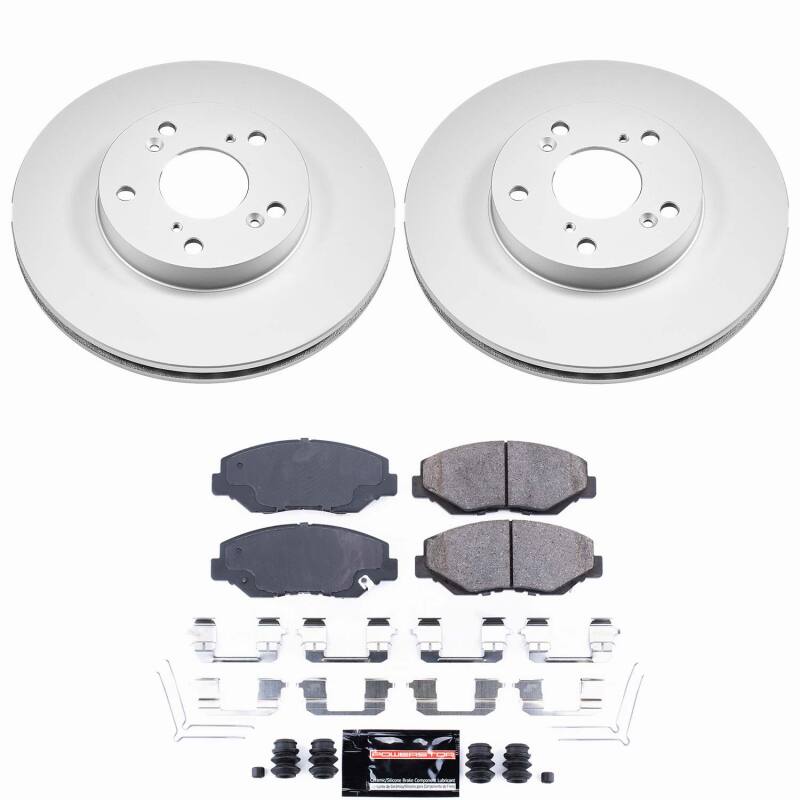 Power Stop 14-15 Acura ILX Front Z23 Coated Brake Kit Brake Kits - Performance D&S PowerStop