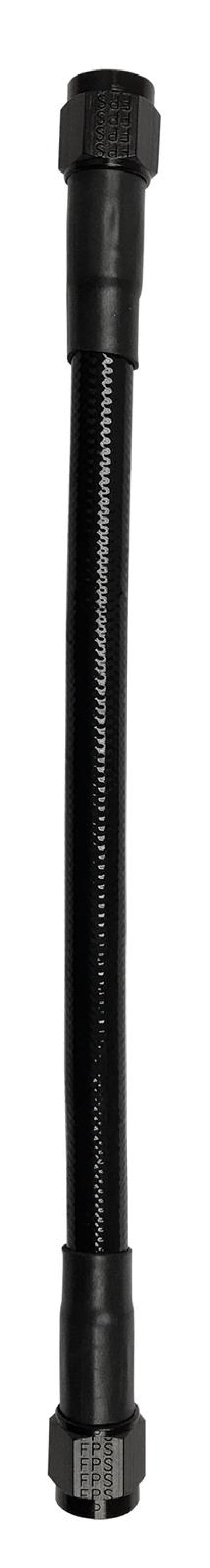 Fragola -10AN Ext Black PTFE Hose Assembly Straight x Straight 72in Hoses Fragola