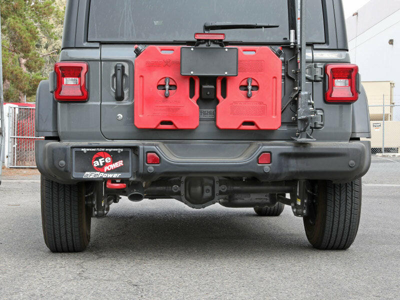 aFe MACH Force-Xp Axle-Back Exhaust System w/Black Tip 18-20 Jeep Wrangler L4-2.0T / V6-3.6L Axle Back aFe