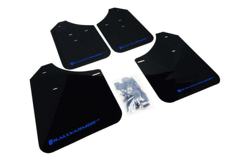Rally Armor 02-07 Subaru WRX/STI/RS/2.5i (Wagons Req. Mod.) Black UR Mud Flap w/Blue Logo Mud Flaps Rally Armor