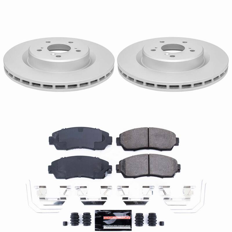 Power Stop 21-25 Acura TLX Front Z23 Coated Brake Kit Brake Kits - Performance D&S PowerStop