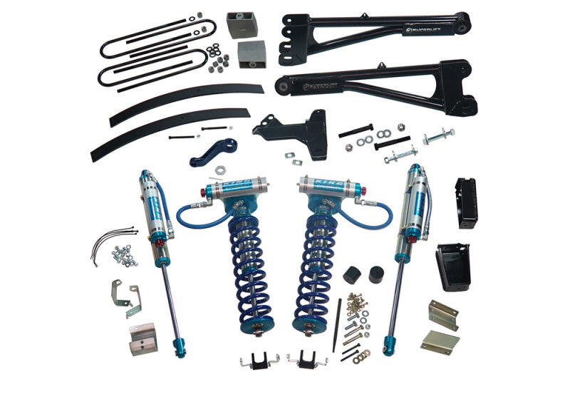 Superlift 11-16 Ford F-250/F-350 SD 4WD 8in Lift Kit w/Repl Radius Arms & King Coilovers Rear Shocks Lift Kits Superlift