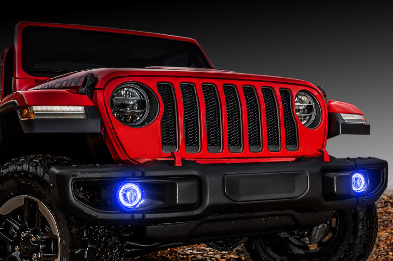Oracle Jeep Wrangler JL/Gladiator JT LED Surface Mount Fog Light Halo Kit - ColorSHIFT Fog Lights ORACLE Lighting