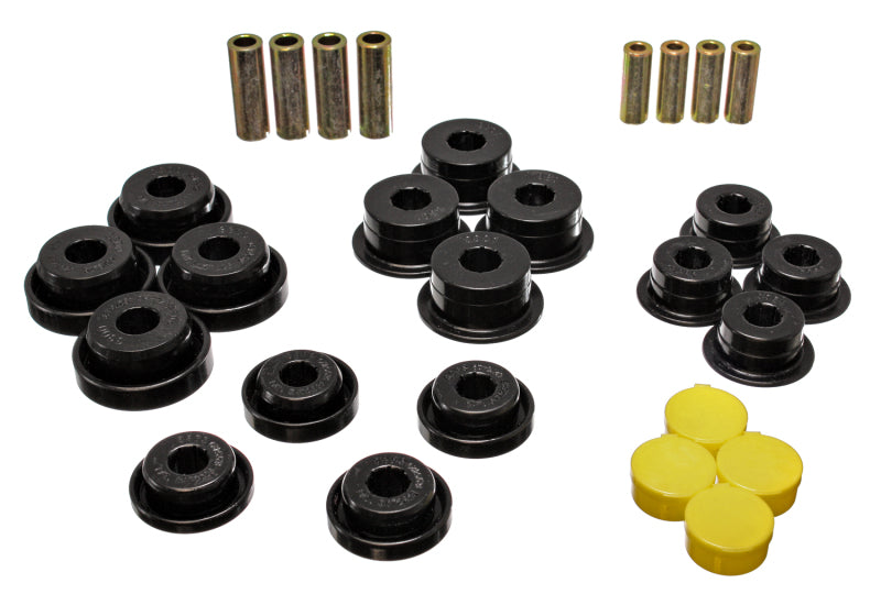Energy Suspension 97-06 Jeep Wrangler TJ/YJ Black Front Control Arm Bushings (Must reuse OEM Outer S Bushing Kits Energy Suspension