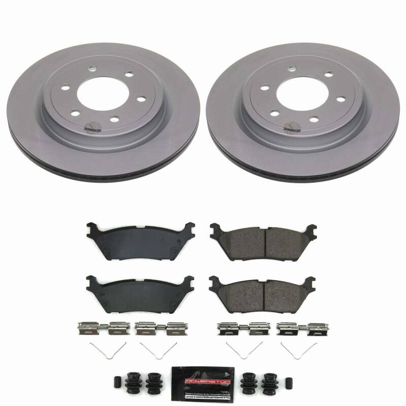 Power Stop 22-25 Ford Bronco Rear Z23 Coated Brake Kit Brake Kits - Performance D&S PowerStop