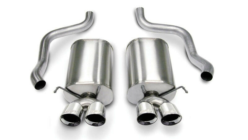 Corsa 2005-2007 Chevrolet Corvette C6 6.0L V8 Polished Sport Axle-Back Exhaust Axle Back CORSA Performance