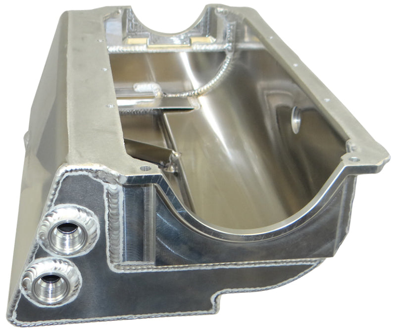 Moroso Donovan H/C 410 Small Block (w/Two Pick Ups) Sprint Car Dry Sump 6.5in Aluminum Oil Pan Oil Pans Moroso