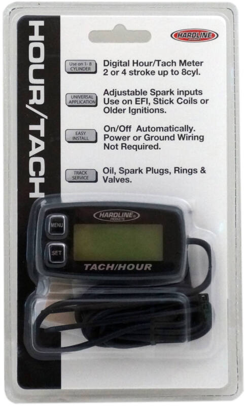 Hardline Hour Tachometer Meter Up To 8 Cylinders Hour Meters Hardline