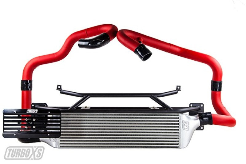Turbo XS FMIC 2015-2017 Subaru STi - Wrinkle Red Pipes Intercooler Kits Turbo XS