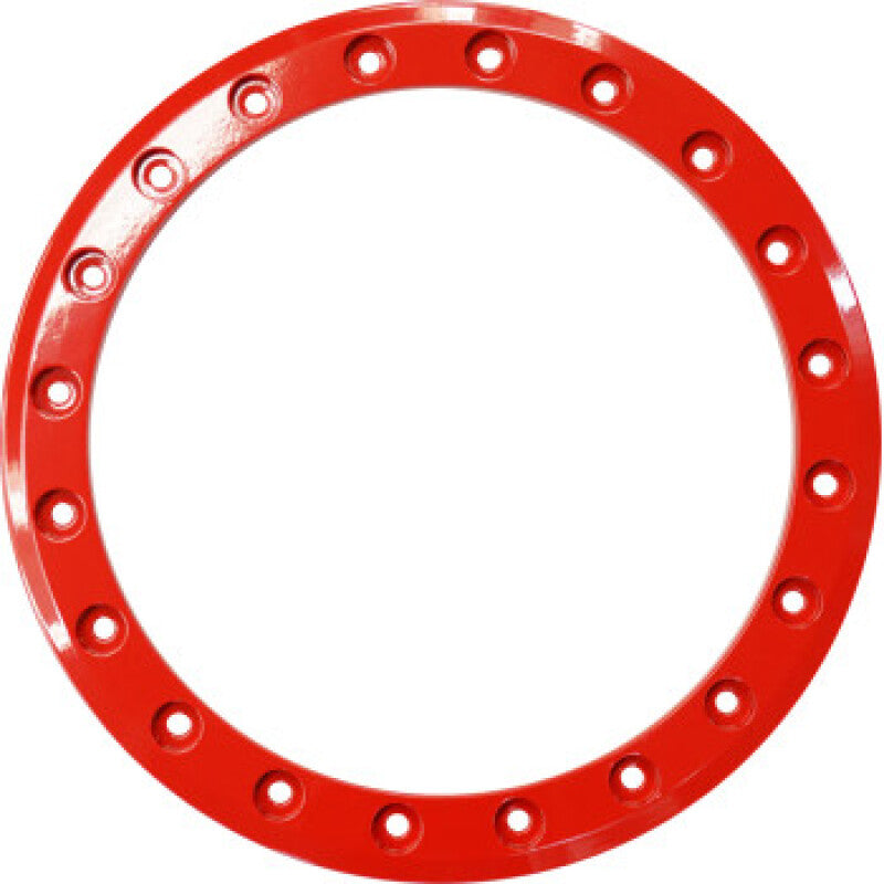 Raceline Beadlock Ring - Ryno -15in - 20 Hole - 12mm - Red Wheel Accessories Raceline