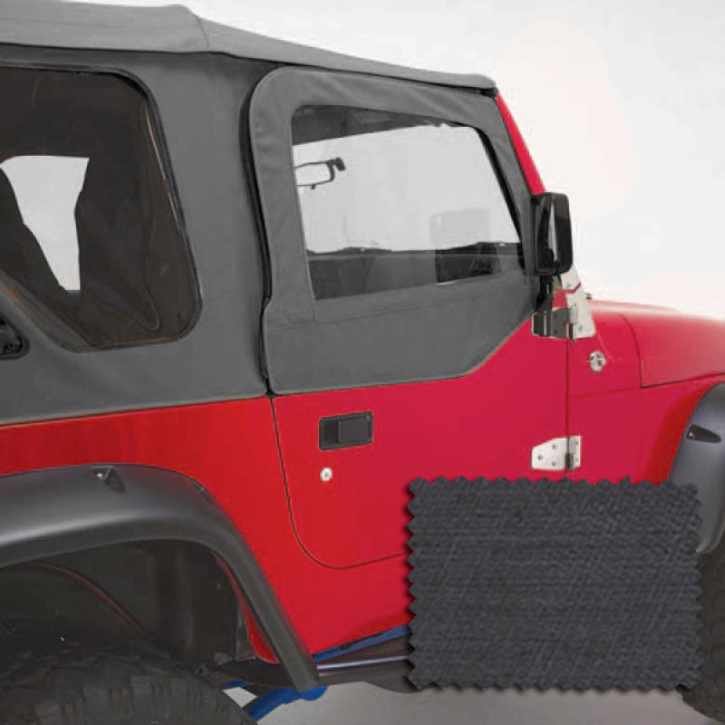 Rugged Ridge Door Skins Black Denim 97-06 Jeep Wrangler Doors Rugged Ridge