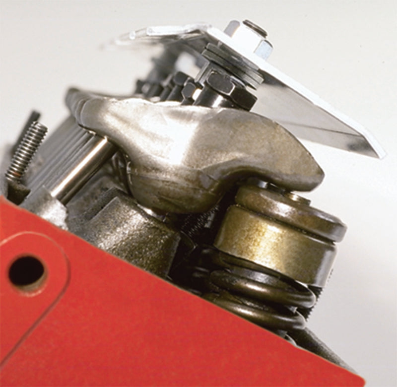 Moroso Chevrolet Small Block/Ford 289-302 (w/Stamped Rocker Arms) Valvetrain Oil Deflector - Alum Oil Filter Other Moroso