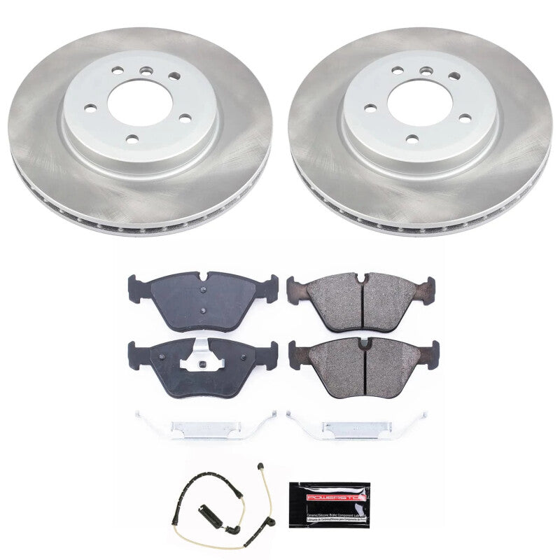 Power Stop 06-08 BMW Z4 Front Semi-Coated Rotor Kit Brake Kits - Performance Blank PowerStop