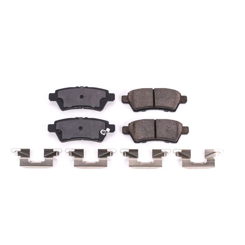 Power Stop 05-12 Nissan Pathfinder Rear Z17 Evolution Ceramic Brake Pads w/Hardware Brake Pads - OE PowerStop