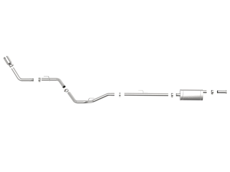 aFe Apollo GT Series 2.5in 409SS 20-21 Jeep Gladiator (JT) V6-3.6L - Polished Tip Catback aFe