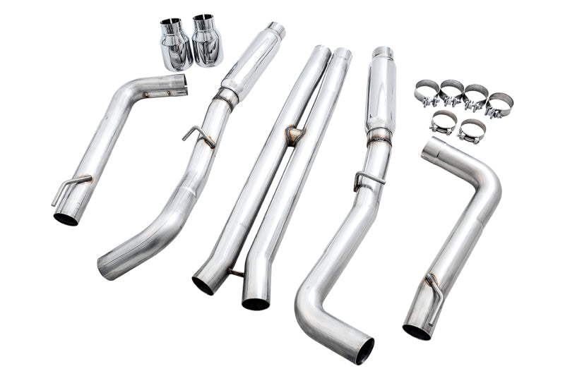 AWE Tuning 2015+ Dodge Charger 6.4L/6.2L Supercharged Track Edition Exhaust - Chrome Silver Tips Catback AWE Tuning