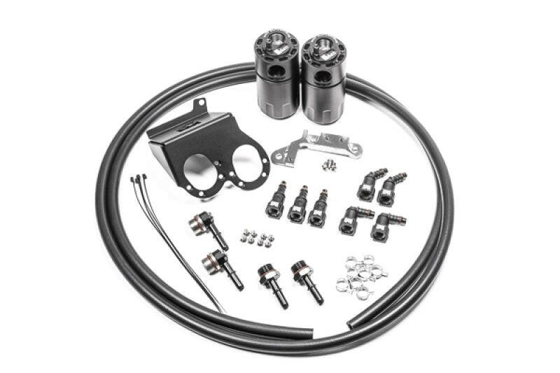 Radium 14-19 Chevrolet Corvette LT1 CCV Fluid Lock Dual Catch Can Kit Oil Catch Cans Radium Engineering