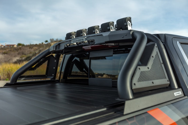Go Rhino 19-20 Chevy 1500 Sport Bar 2.0 Complete Kit w/Sport Bar + Retractable Light Mnt Bed Racks Go Rhino