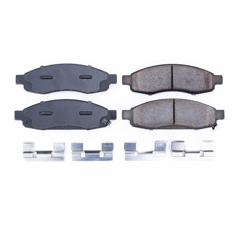 Power Stop 05-06 Infiniti QX56 Front Z17 Evolution Ceramic Brake Pads w/Hardware Brake Pads - OE PowerStop