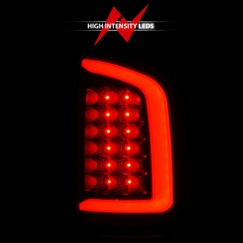 ANZO 2002-2006 Dodge Ram 1500 LED Tail Lights w/ Light Bar Black Housing Clear Lens Tail Lights ANZO