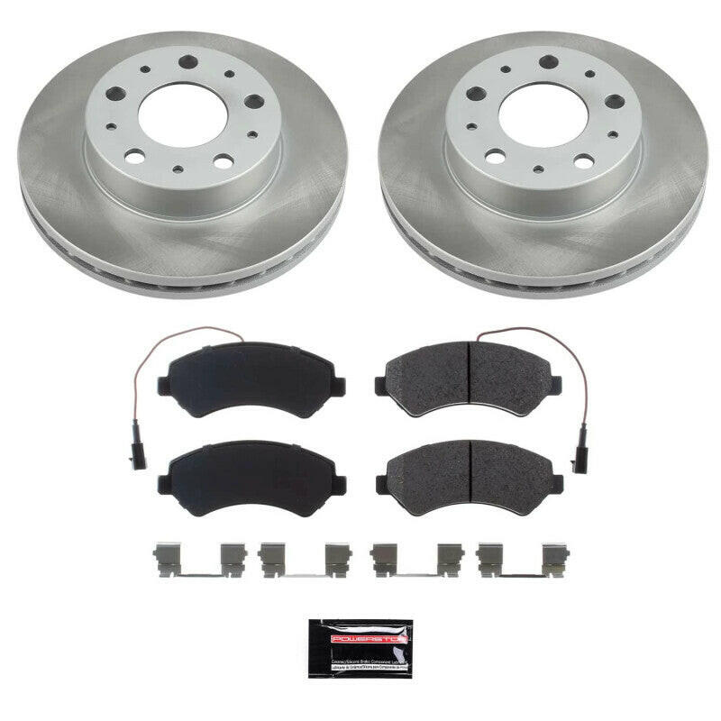 Power Stop 14-21 Ram ProMaster 3500 Front Semi-Coated Rotor Kit Brake Kits - Performance Blank PowerStop