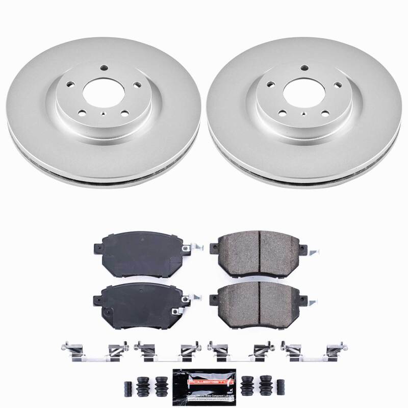 Power Stop 07-08 Nissan Maxima Front Z23 Coated Brake Kit Brake Kits - Performance D&S PowerStop