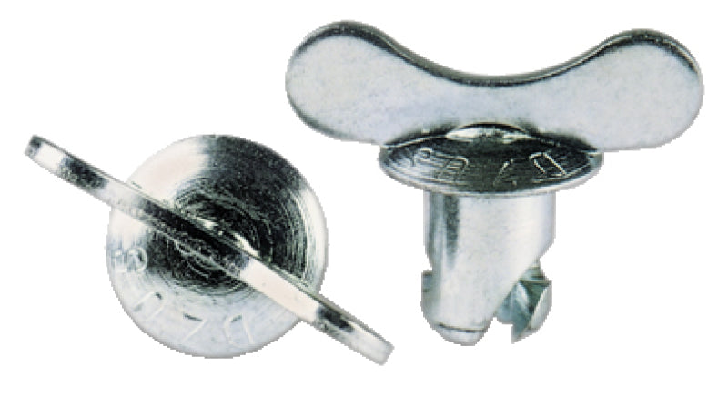 Moroso Quick Fastener - Butterfly Head - 7/16in x .500in - Steel - 10 Pack Fittings Moroso