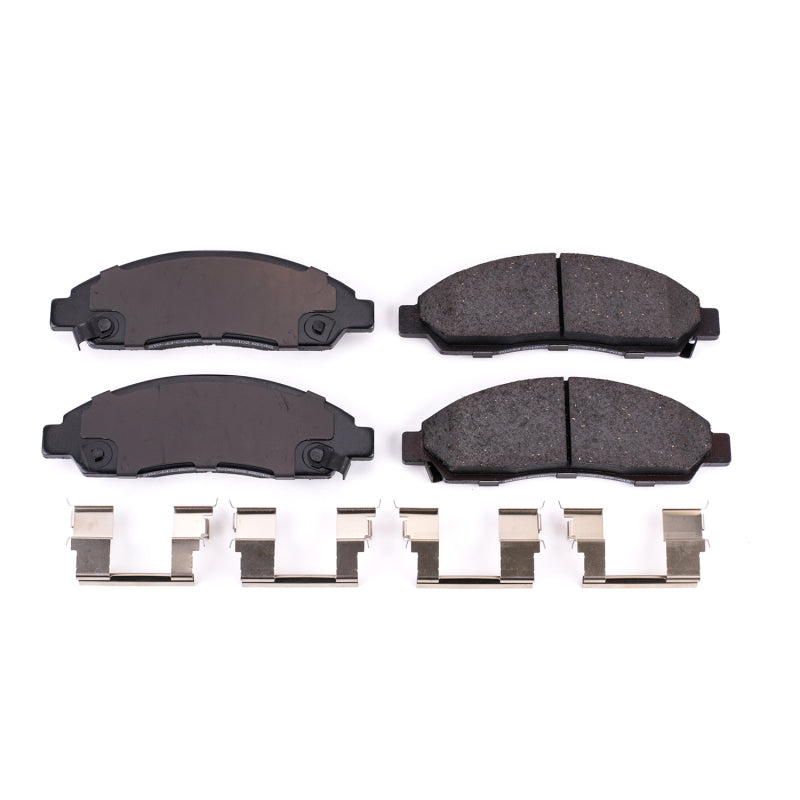 Power Stop 04-08 Chevrolet Colorado Front Z17 Evolution Ceramic Brake Pads w/Hardware Brake Pads - OE PowerStop