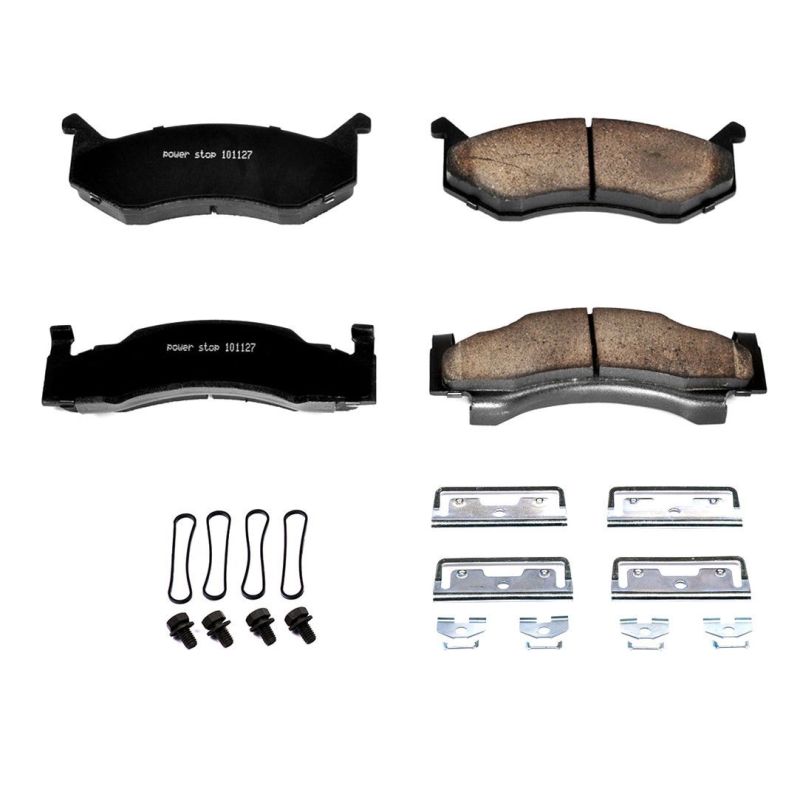 Power Stop 80-82 Chrysler Town & Country Front Z17 Evolution Ceramic Brake Pads w/Hardware Brake Pads - OE PowerStop