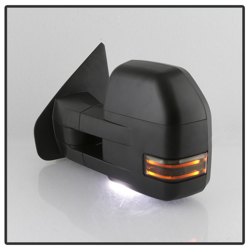xTune 04-14 Ford F-150 Heated LED Telescoping Mirrors - Smoke (Pair) (MIR-FF15009S-G4-PWH-SM-SET) Side Mirrors SPYDER