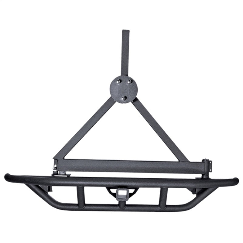 Rugged Ridge RRC Tire Carrier Black 87-06 Jeep Wrangler Spare Tire Carriers Rugged Ridge