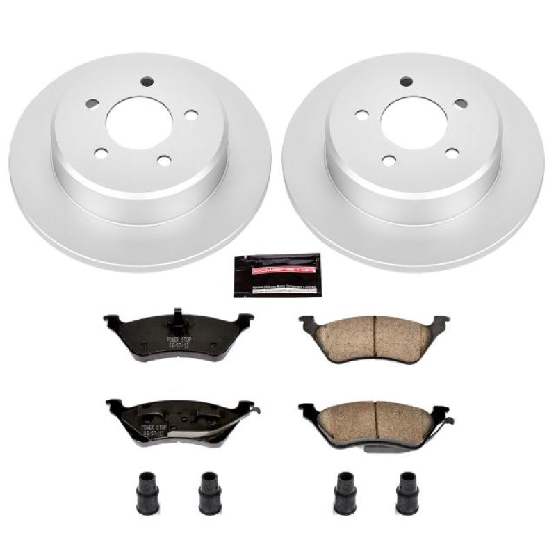 Power Stop 01-07 Chrysler Town & Country Rear Z17 Evolution Geomet Coated Brake Kit Brake Kits - Performance Blank PowerStop