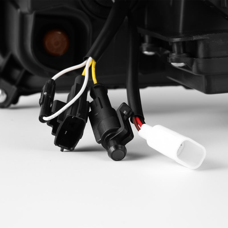 AlphaRex 2023+ Toyota Tacoma NOVA-Series LED Proj Headlights Black w/Actv Light & Seq. Sig + DRL Headlights AlphaRex